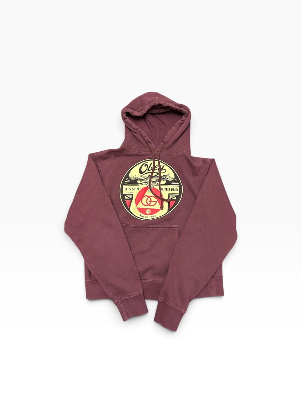 Obey Graphic Pullover Hoodie in Purple
